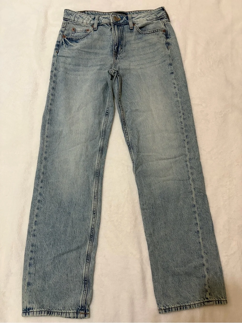 Light Blue Men's Straight-Leg Jeans